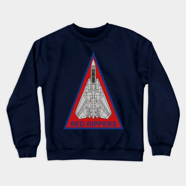 Tomcat - VF-11 Red Rippers Crewneck Sweatshirt by MBK